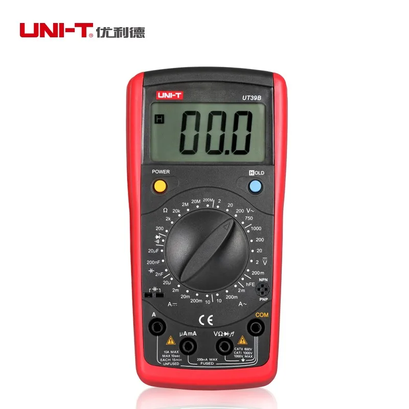 UNI T UT39E цифровой LCD пальмовый Стандартный точный Ручной мультиметр|digital multimeter|handheld