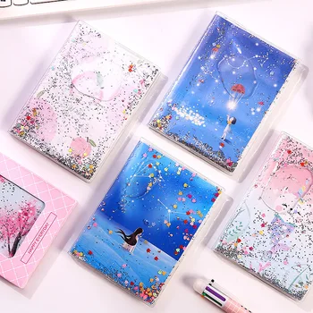 

Exquisitely packaged creative starry handbook kawii girl and cute cat notebook birthday school gift play stationery