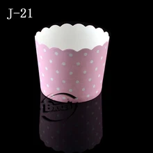 BAKEST 100 шт/партия маленькие размеры белый горошек розовый торт бумажные формочки для выпечки для свадебной вечеринки