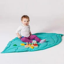 Ins Leaf Baby Plat коврик Мягкие хлопковые игровые коврики для детей милые Развивающие коврики для детей детские развивающие игры украшение детской комнаты