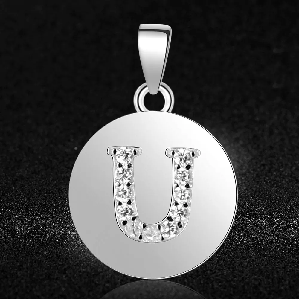 925 пробы серебряная подвеска с первоначальным именем для женщин DIY ювелирные изделия в поисках амулетов A-Z амулеты Alaphabet оптом