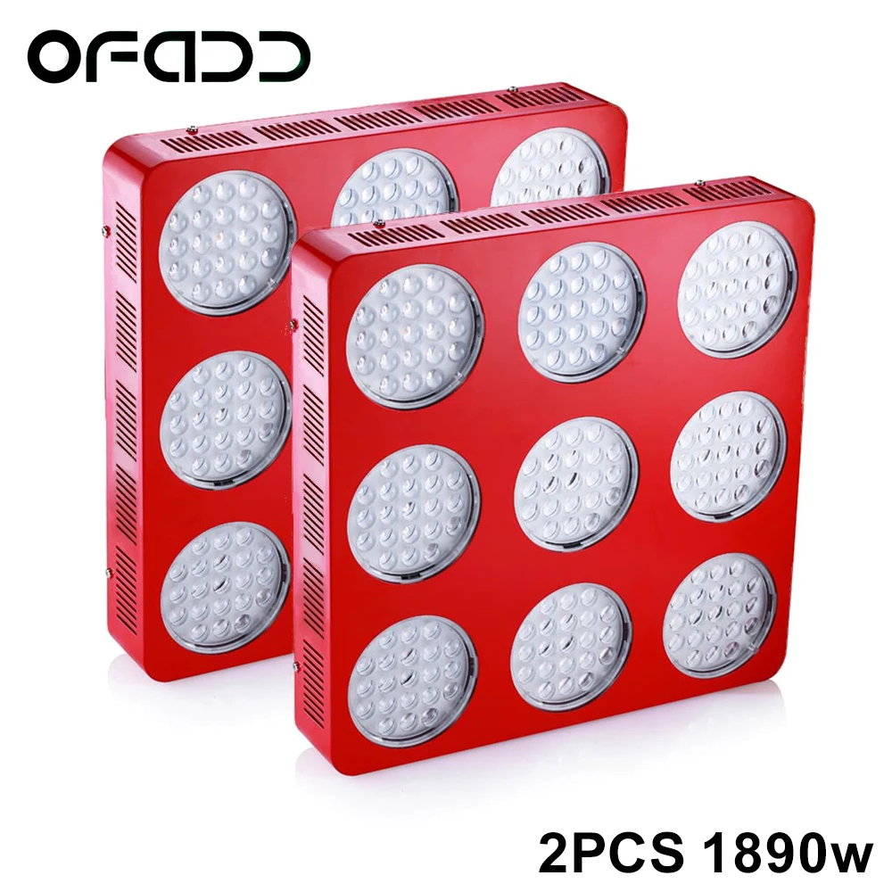 2 шт. OFADD G9 1890 Вт полный ассортимент led растет светильник панели для комнатных