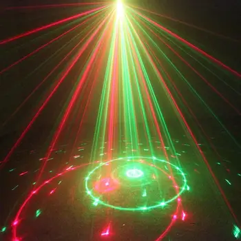 

SUNY 2 Lens 12 Patterns RG Blue LED Stage laser Lighting DJ Light