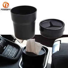 POSSBAY Автомобильная маленькая урна коробка для мусора Многофункциональный стакан для карандашей органайзер для салфеток Универсальный Автомобильный домашний офис
