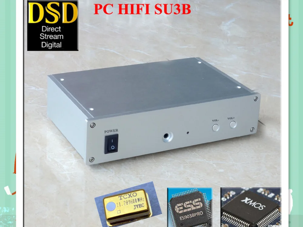 SU3B PC HiFi DAC DSD ES9028PRO ES9038PRO OPA604AP XMOS XU208 асинхронный USB Декодер Усилитель