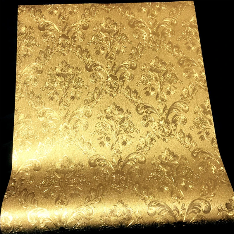 beibehang new High grade gold Damascus wallpaper Bar KTV