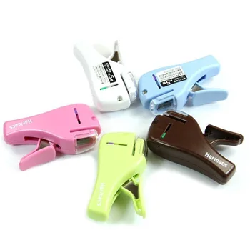 

Creative Hot Mini Stapler Safe Staple Free Stapler Office Paper binding Stapleless Stapler Without Staple