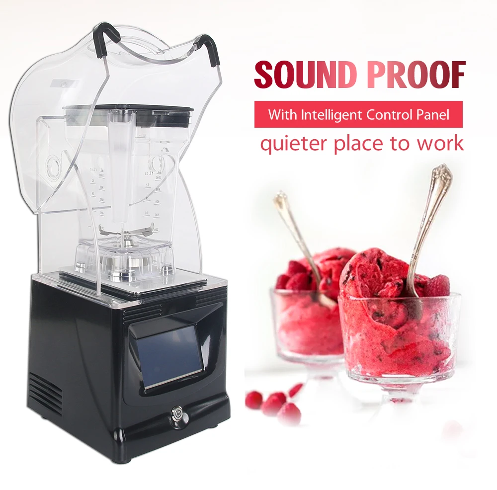 ITOP Commercial 1.5L Blender Heavy Duty Smoothies Blender Ice Maker Machine Juicer Food Mixer Food Processors 110V/220V