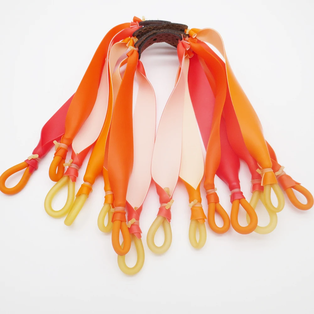 

2-3kinds color a set of10pieces New style slingshot flat rubber band slingshot latex rubber 0.8mm thickness send gifts