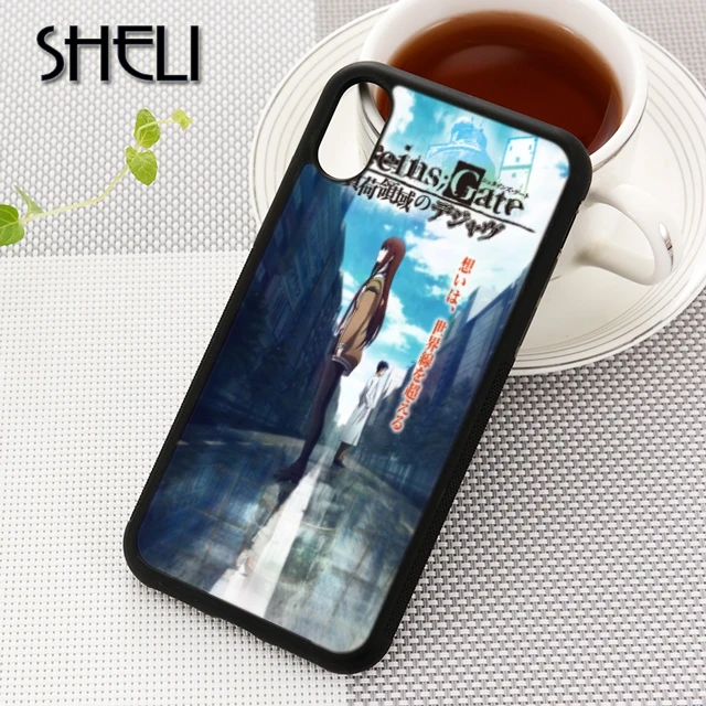SHELI Steins Gate чехол для телефона аниме iPhone 5 6s 7 8 plus 11 pro X XR XS max Samsung S6 S7 edge S8 S9 S10 |