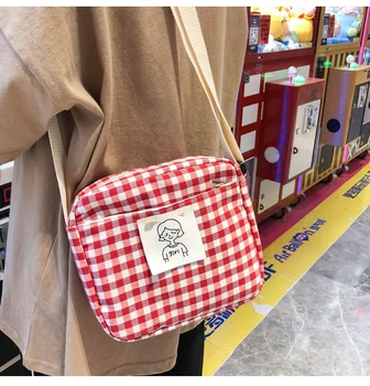 

New Fashion Canvas Cartoon Print Handbags Eco Reusable Foldable Shoulder Bag Harajuku Casual Buckrt Bags Flaps Messenger School