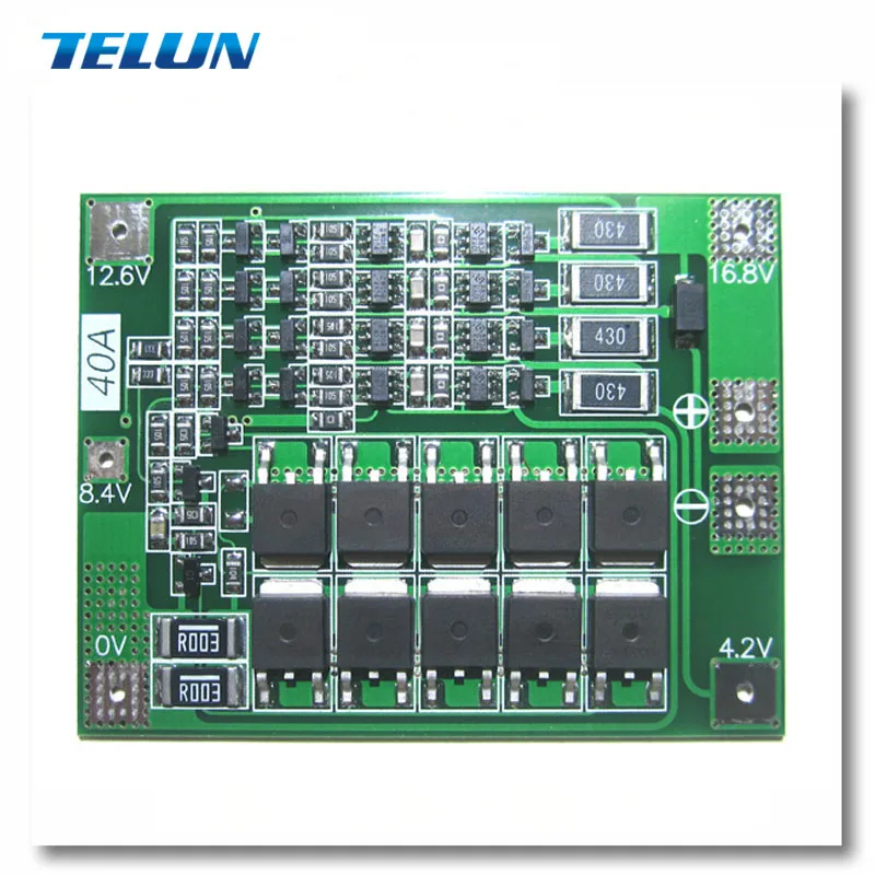 3S 4S 40A 11,1 V 14,8 V литиевая батарея Защитная плата 18650 26650 Солнечная зарядка анти-избыточная защита модуль выравнивания