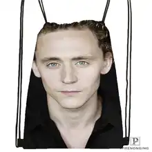 Оригинальная походная сумка на шнурке Tom_Hiddleston_Cannes, милый рюкзак для детей(черная спинка) 31x40 см#180611-01-36