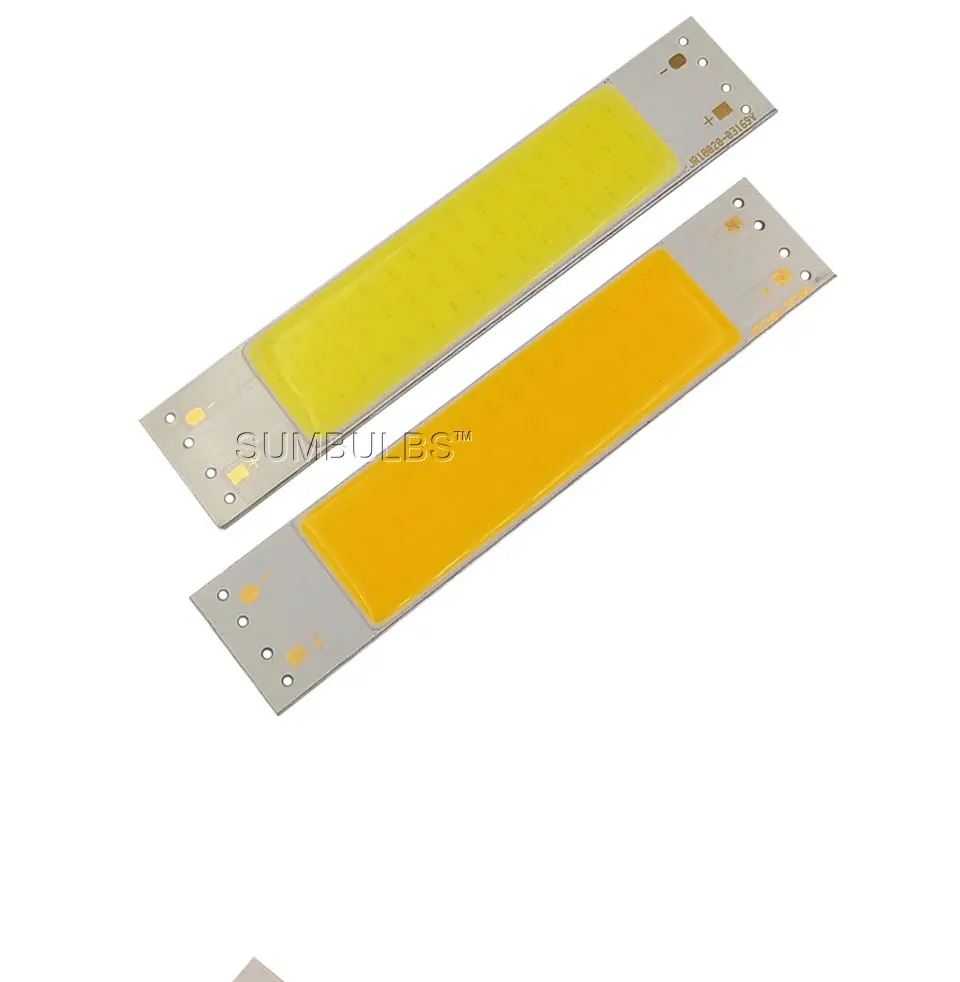 warm cold white 3w COB led strip 9v DC led light lamp bulb chip on baord (6)