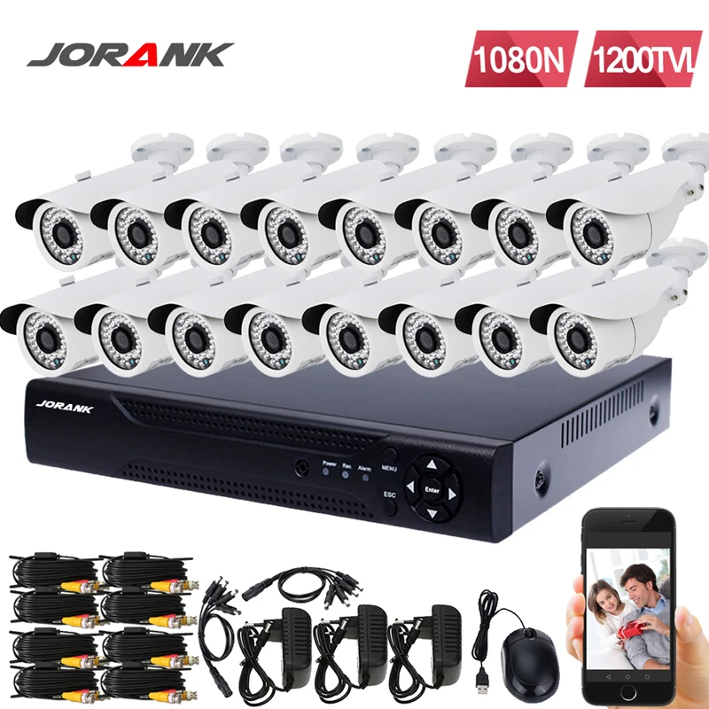 16 каналов AHD 960 H CCTV DVR комплект с 16 шт. sony 720 P 1200tvl Открытый ИК Всепогодная камера безопасности системы домашний dvr комплект 16ch