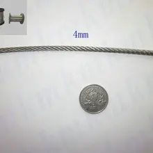 Высокая прочность и антикоррозионные 316 нержавеющая сталь трос 7x19 Структура 4.0 мм диаметр