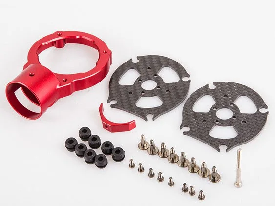 RCTIMER Trooper SkyHero 30 мм CNC трубка антивибе крепление двигателя черный красный цвет