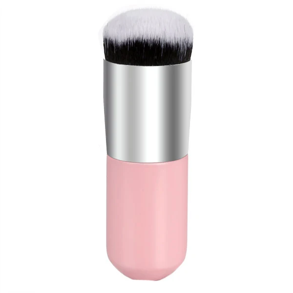 Кисть для макияжа, контурная основа, BB крем, Рассыпчатая кисть для пудры, многофункциональные кисти для макияжа - Handle Color: pink silver