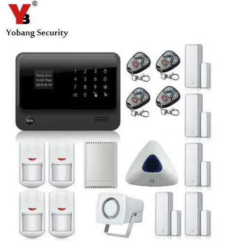Yobang Security 2.4G WiFi GPRS GSM Alarm Russian English French Spanish Swedish Dutch Voice prompt alarm system smart alarm Yobang Security 2.4G WiFi GPRS GSM Alarm Russian English French Spanish Swedish Dutch Voice prompt alarm system smart alarm