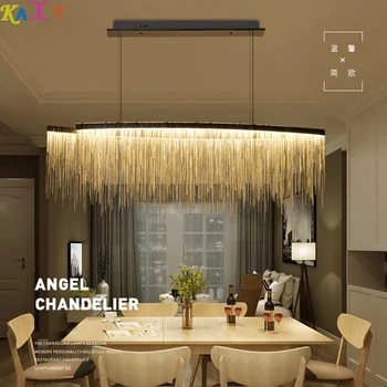 

KAIT Modern Bedroom chandeliers ceiling Dining Room Hanging chain LED chandelier lighting living room