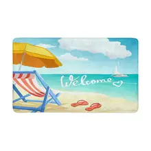Пляжный рай Добро пожаловать расслабляющий на пляже крытый половик у двери