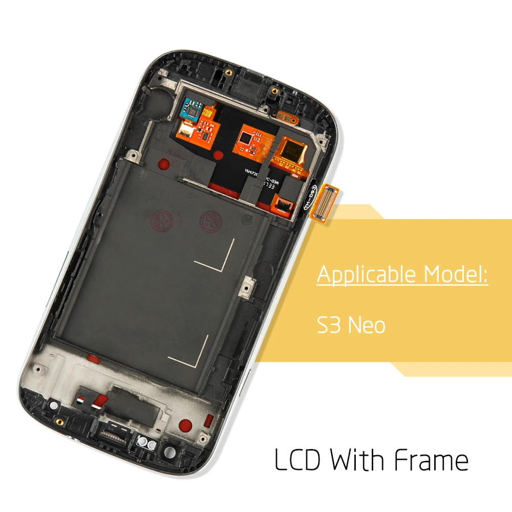 

100% AMOLED LCD Display Screen Touch Digitizer for Samsung Galaxy S3 Neo i9300i i9301 i9301i i9308i Phone Replacement