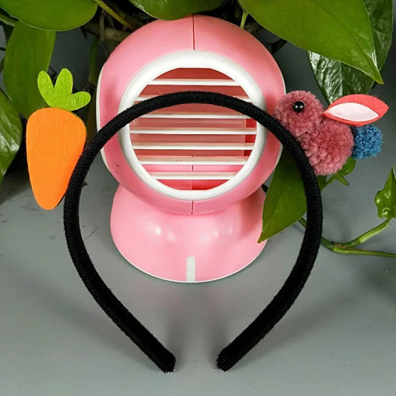 Hairband Dark Pink Головная повязка с изображением кролика; цветная эластичная Детская резинка для волос; 1 шт.; Регулируемый Женский плюшевый кролик с ушами; заколка для волос - Цвет: Hairband Dark Pink