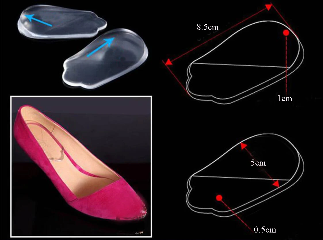1 пара силиконовых Гелеобразные напяточники для взрослых детей O/X коррекционный инструмент для ног уход за каблуком для ног половина стельки для обуви колодки для обуви вставки для обуви