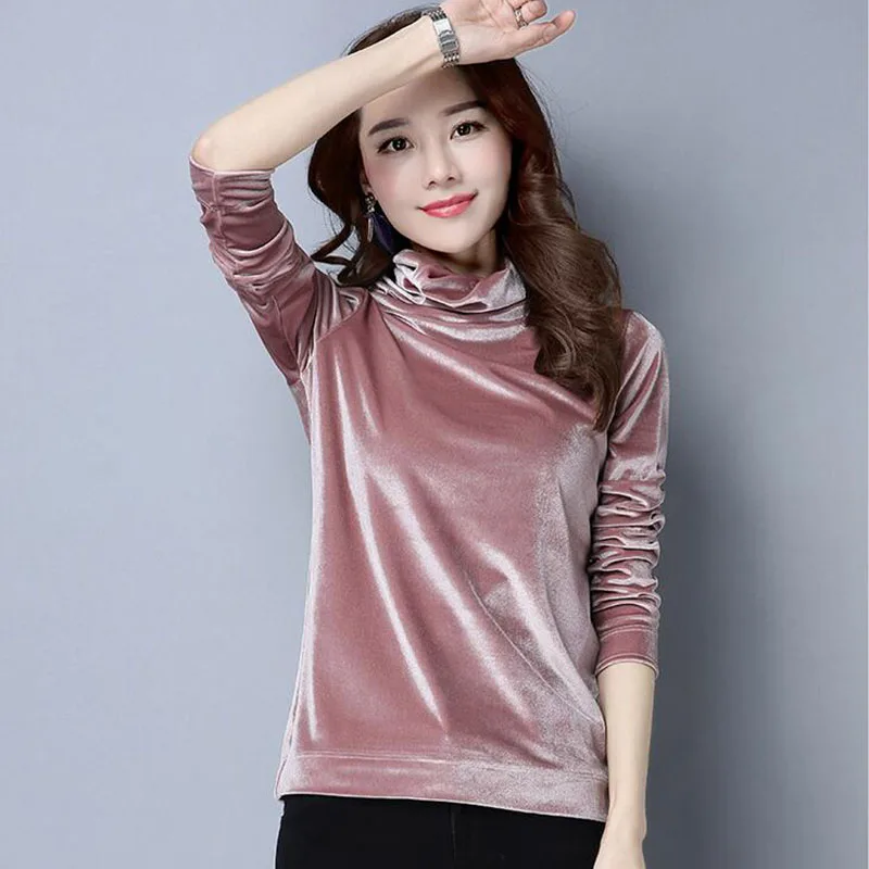 New Design Women Autumn Winter Style T Shirts Lady Casual Slim Style