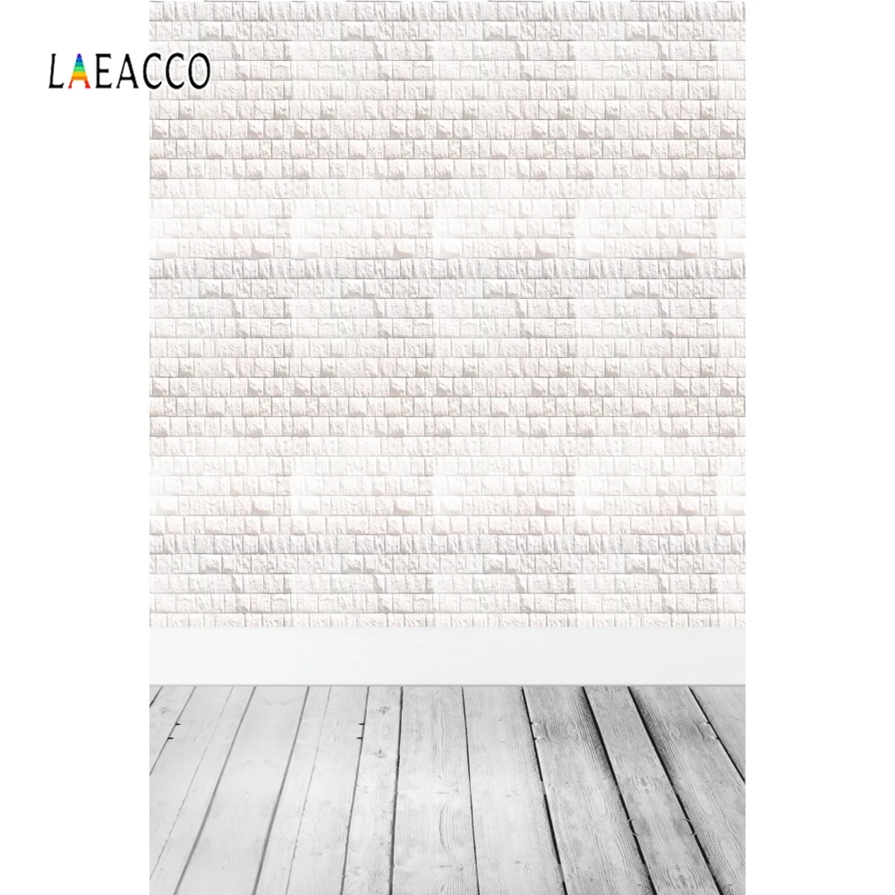 Laeacco White Brick Wall Wooden Board Old Style Plank Photography Backgrounds Customized Photographic Backdrops For Photo Studio Laeacco White Brick Wall Wooden Board Old Style Plank Photography Backgrounds Customized Photographic Backdrops For Photo Studio