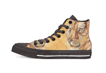 

Gold Design breathable Casual High Top lace-up Canvas shoes sneakers For Drop shipping