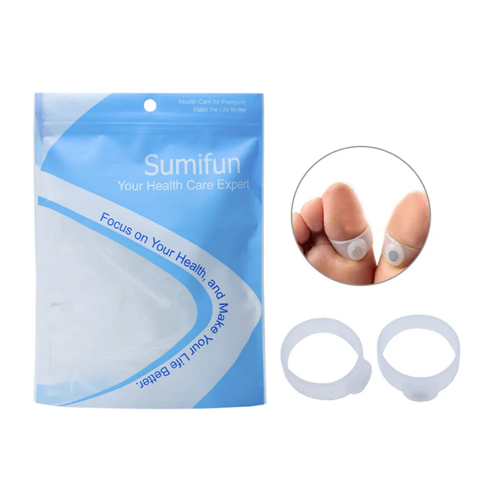 

2pcs/pair Magnetic Therapy Slimming Products Fast Lose Weight Burn Fat Reduce Fats body Silicone Foot Massage Magnetic Toe Rings