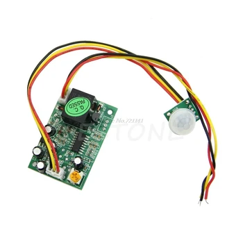 

DC 12V PIR IR Pyroelectric Infrared Module Adjust Relay Output Human Body Sensor Dropship