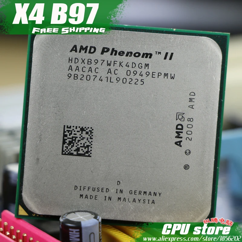 Процессор AMD Phenom II X4 B97 cpu Quad-Core(3,2 ГГц/6 м/95 Вт/2000 ГГц) Socket am3 am2+ 938 pin X4 955