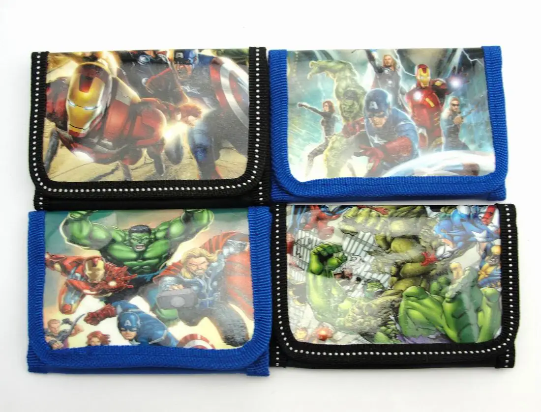 12Pcs The Avengers Captain America Coin Purse Cute Kids Cartoon Wallet Bag Pouch Children Purse Small Wallet Party Birthday Gift coin purses the movie aladdin and the magic lamp pattern lamp zero wallet coin bag children birthday gift lqb1058