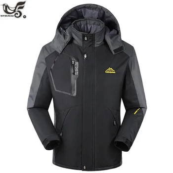 

Plus size L~7XL 8XL Winter Jacket Men Thick Warm Waterproof coat Male fur Hooded Outerwear snow ski Mountain parka Coat
