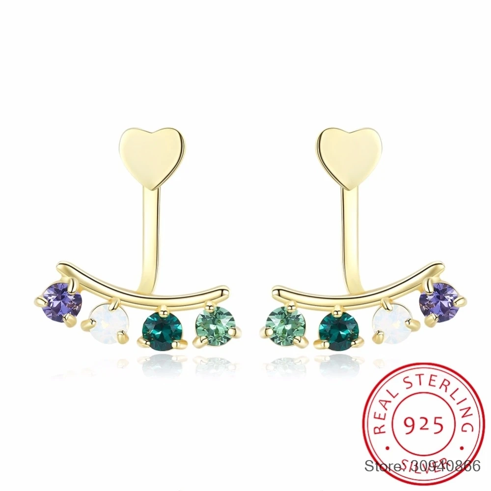 

2018 NEW SALE Fine jewelry 925 Sterling silver Original Crystals From Bella Mini Piercing Earrings Fashion Earrings