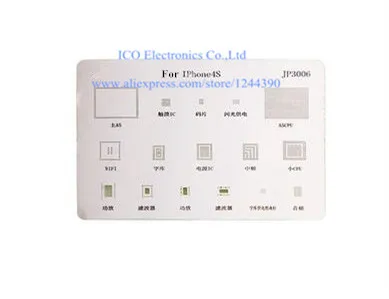 

For iPhone 4S BGA Stencil BGA Direct Heating Stencil CPU emmc power BGA reballing Direct Heating Template JP3006