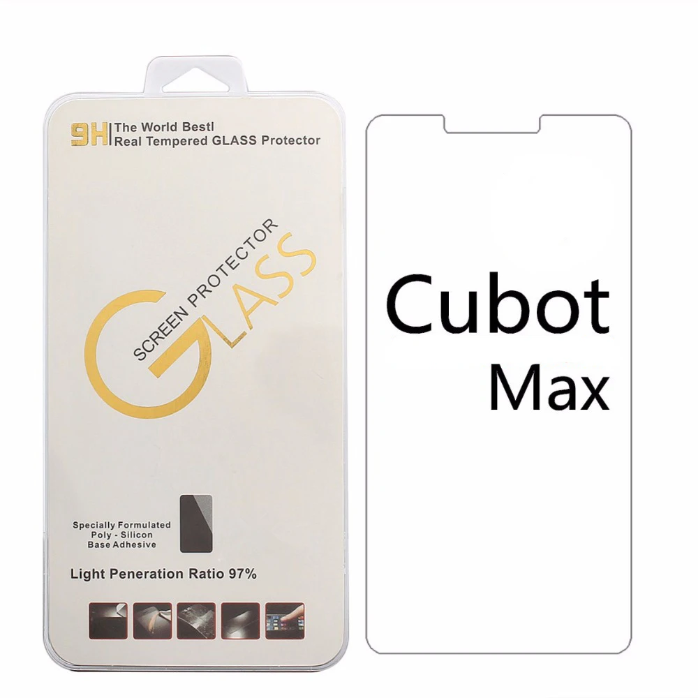 Высококачественная Защитная пленка для Cubot Max из закаленного стекла 9H 2.5D|Защитные