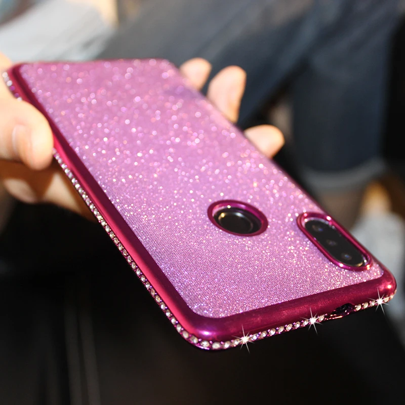 Bling Glitter Case For Huawei honor 7A 7X 7C 8X 8A 9 V 10 Lite 20 i 9X Pro Y5 Y6 Y7 Prime Y9 2018 2019 Diamond Rhinestone Cover Bling Glitter Case For Huawei honor 7A 7X 7C 8X 8A 9 V 10 Lite 20 i 9X Pro Y5 Y6 Y7 Prime Y9 2018 2019 Diamond Rhinestone Cover