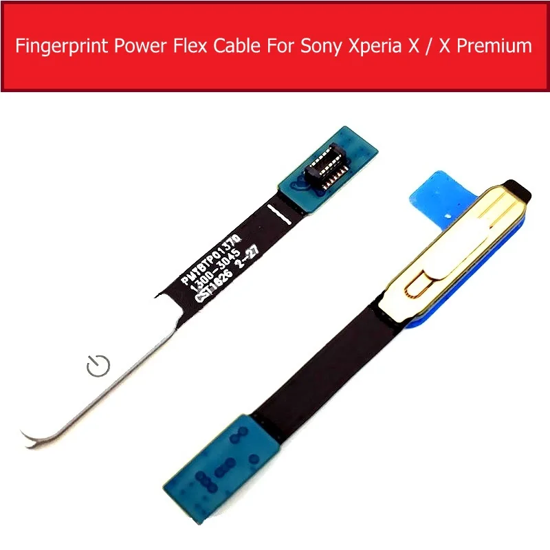 Отпечатков пальцев Мощность шлейф для sony Xperia X/X Производительность/XZ Premium/XZ/XZS Кнопка питания сенсор Flex ленты запчасти