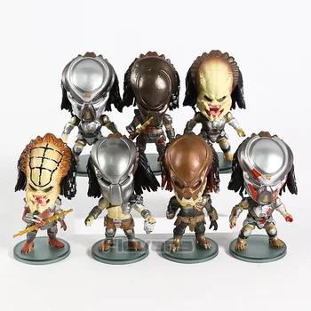 

The Predator City Hunter Concrete Jungle Elder Scar Wolf Predator Q Version Mini PVC Figures Toys 7pcs/set