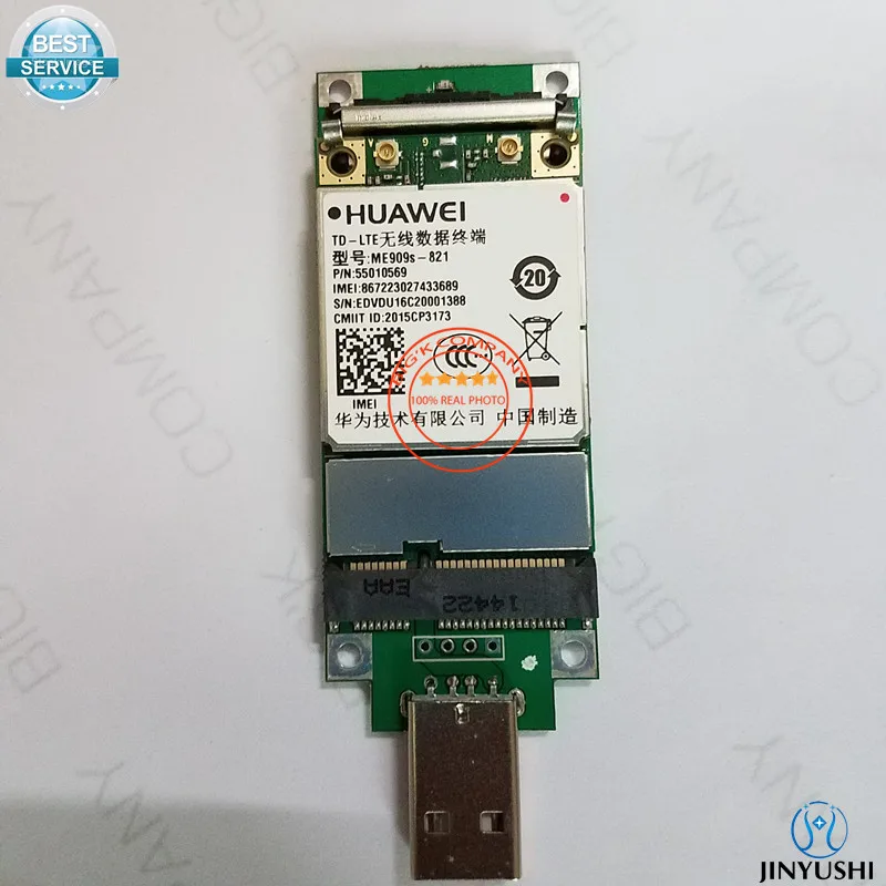 

JINYUSHI for ME909s-821+Pcie to USB transfer card 100% NEW&Original Mini PCIe FDD LTE 4G WCDMA GSM Module in stock Free Shipping