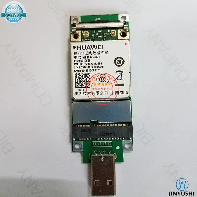 Jinyushi для me909s-821 + PCIe для USB передачи карты 100% новое и оригинальное мини PCIe FDD LTE 4 г WCDMA gsm модуль в наличии БЕСПЛАТНАЯ ДОСТАВКА