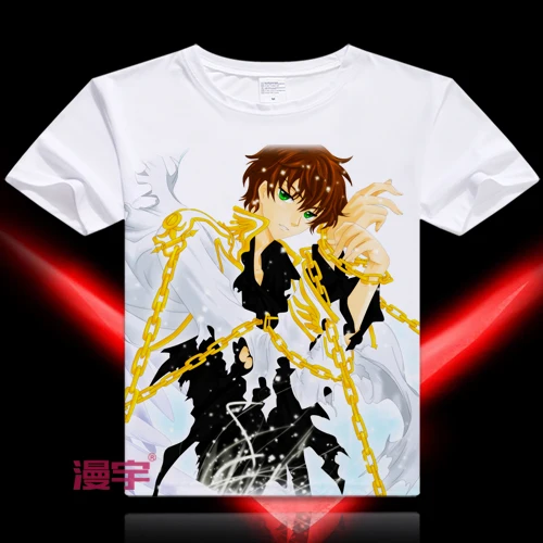 Style 15 Coolprint Футболка с изображением в Стиле Аниме Code Geass Lelouch of the футболки восстание мульти-стиль Lelouch Lamperouge Косплэй motivs Аниме футболки - Цвет: Style 15