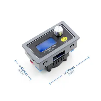 

35w electronic load adjustable constant current aging resistor battery voltage capacity tester LCD voltage current power display