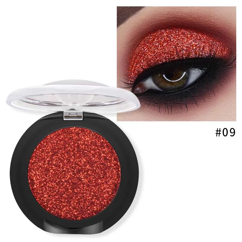 Pudaier Glitter Eyeshadow Palette Yeux Sombra Makeup Metallic Festival Eye Shadow Powder Shimmer Maquiagem Blue Eye Cosmetics - Цвет: 09