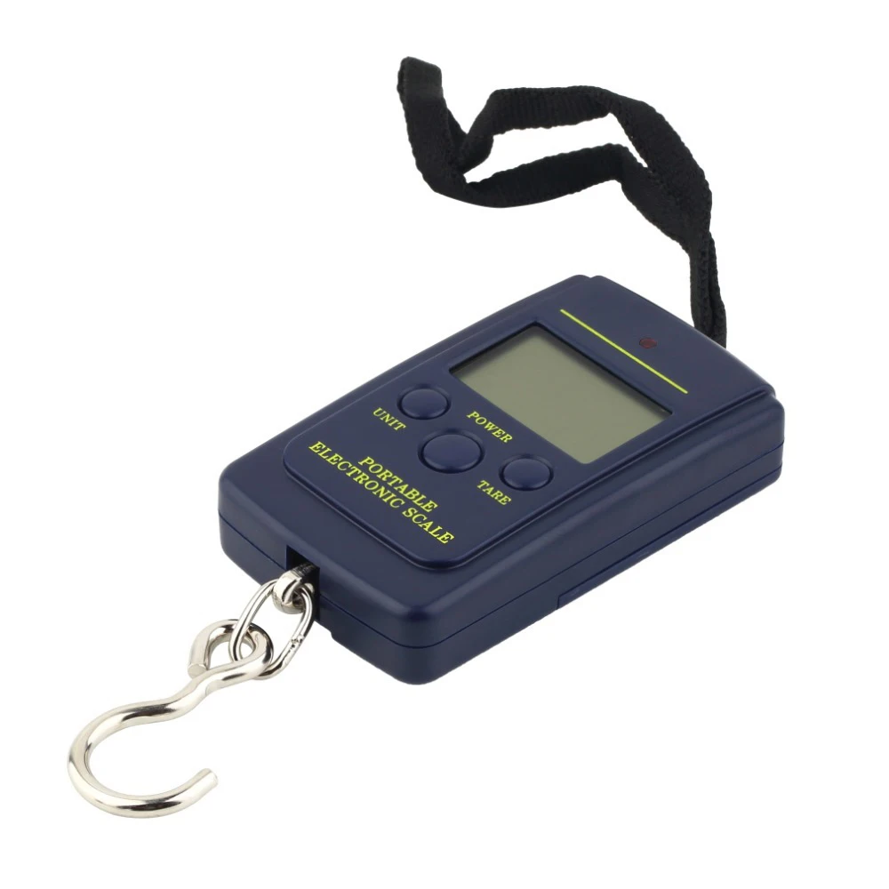 

40kg x 10g Mini Digital Scale for Luggage Travel Weighting Steelyard Hanging Electronic Hook Scale Luggage Scales