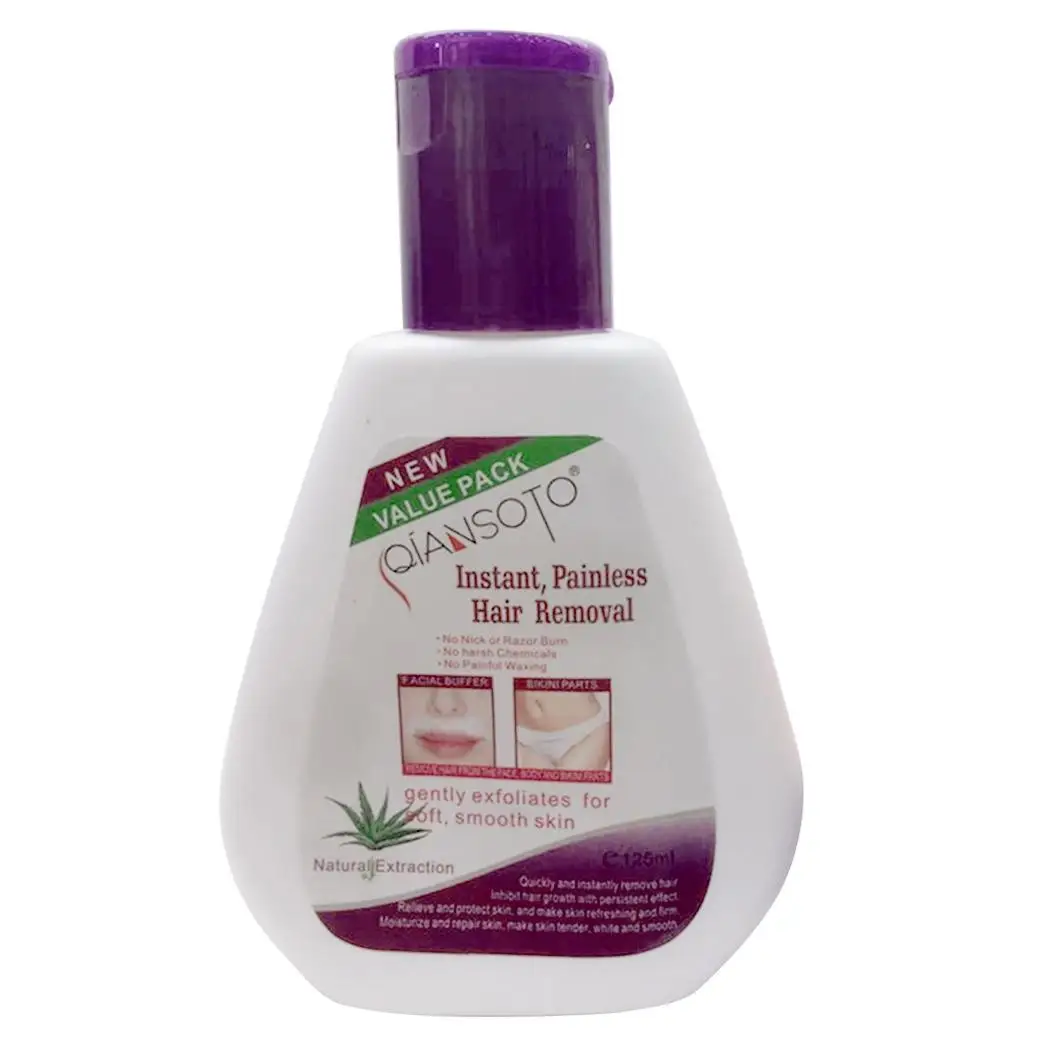 

Excellent Hair Skin Cream and Facial Removal Hair-Free General Face White 125g Plastic Smooth Silky Leave