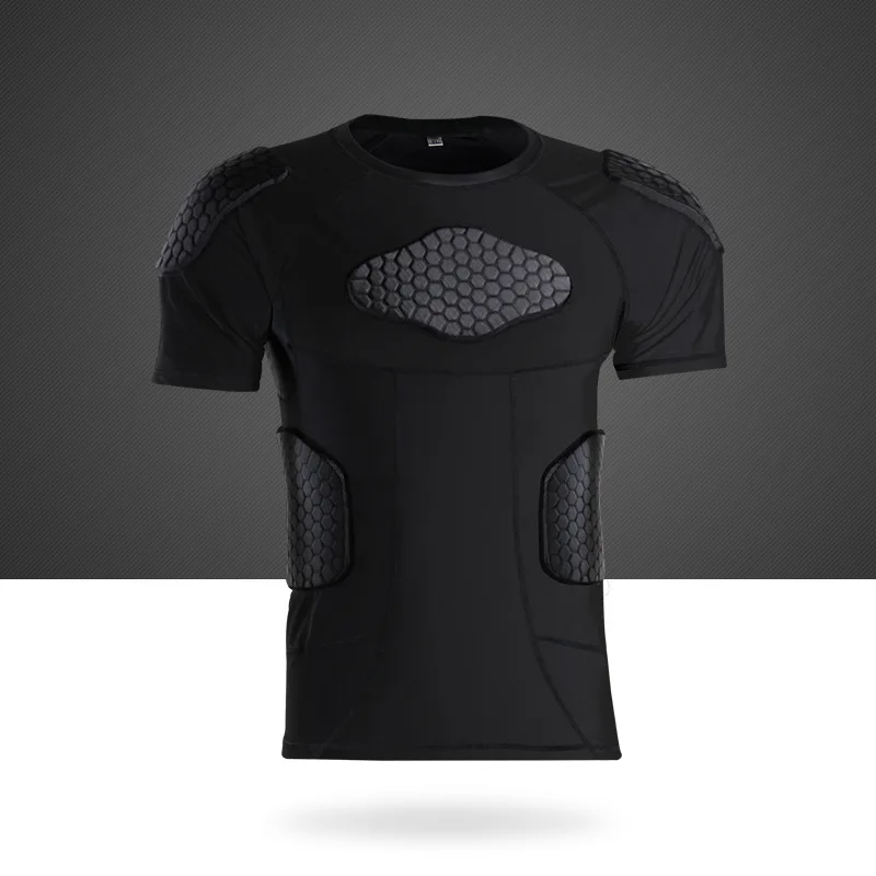 

Men Sports Protective Tops Training Honeycomb Anti-collision Vest T-shirt Basketball Dowmhill Cycling Clothing Fitness Protector